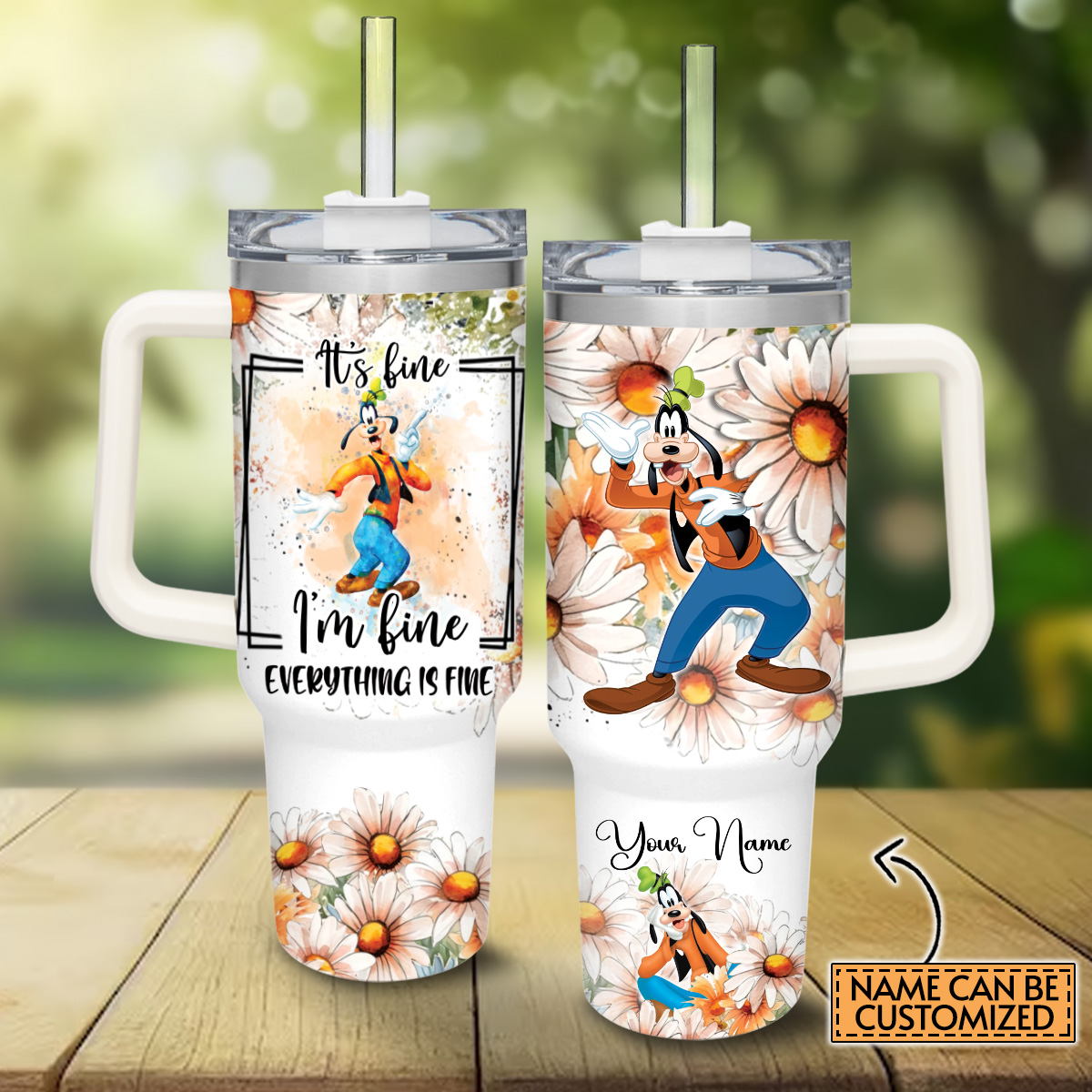 Goofy Mickey Mouse And Friends Cartoon Custom Stanley Cup 40 oz 30 oz Tumbler With HandleTVC2301822