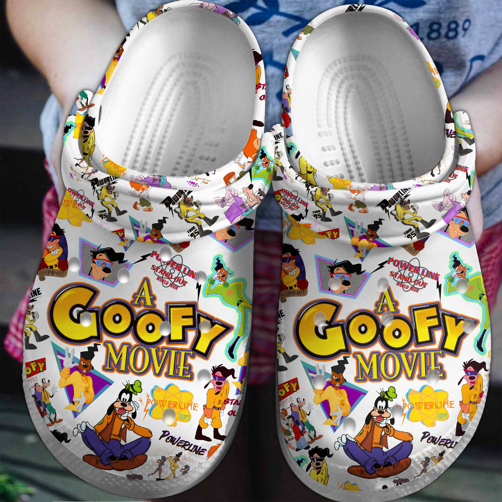 Goofy Movie Crocs Crocband Clogs Shoes Comfortable For Men Women and Kids
