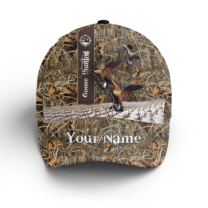 Goose Hunting Waterfowl Camo All Over Printed Hat, Adjustable Mesh Unisex Baseball Hat, Hunting Gift, Fishing Classic Cap Trucker Hats Custom Hats Gifts For Men & Women