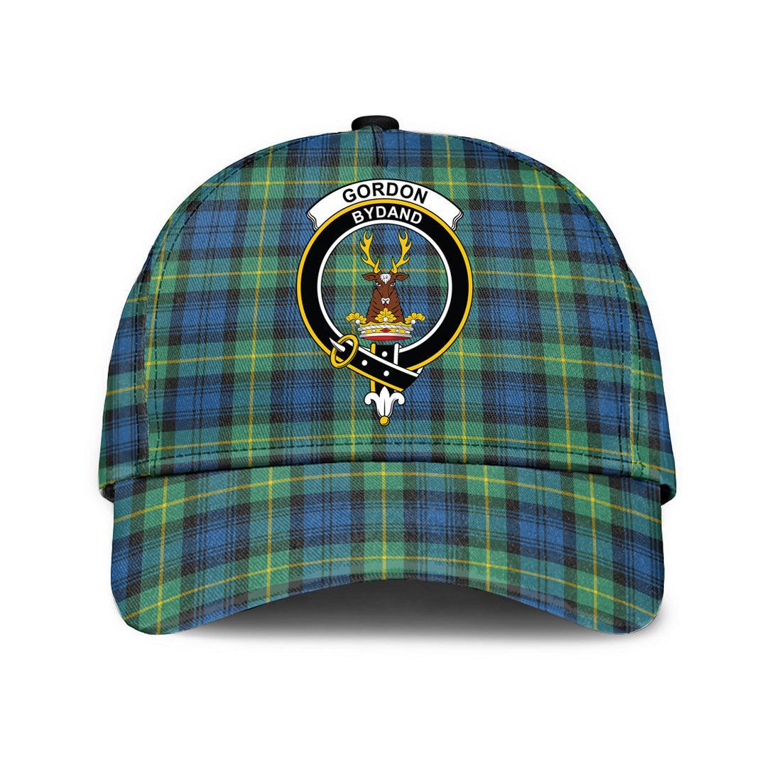 Gordon Ancient Tartan Baseball Cap, Tartan Plaid Cap with Family Crest K23 Trucker Hats Custom Hats Gifts For Men & Women