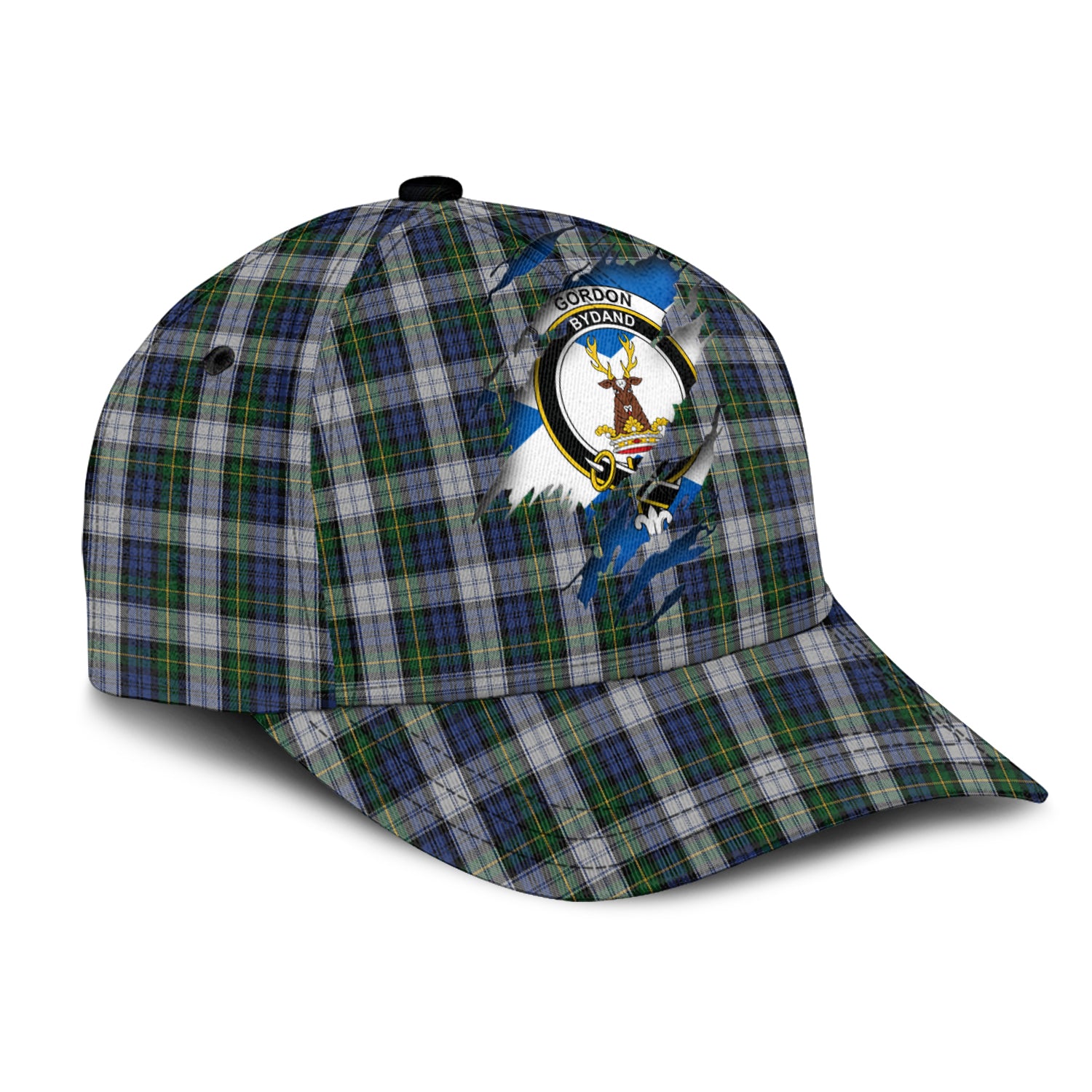 Gordon Dress Tartan Plaid Cap, Family Crest In Me Style Tartan Baseball Cap TS23 Trucker Hats Custom Hats Gifts For Men & Women