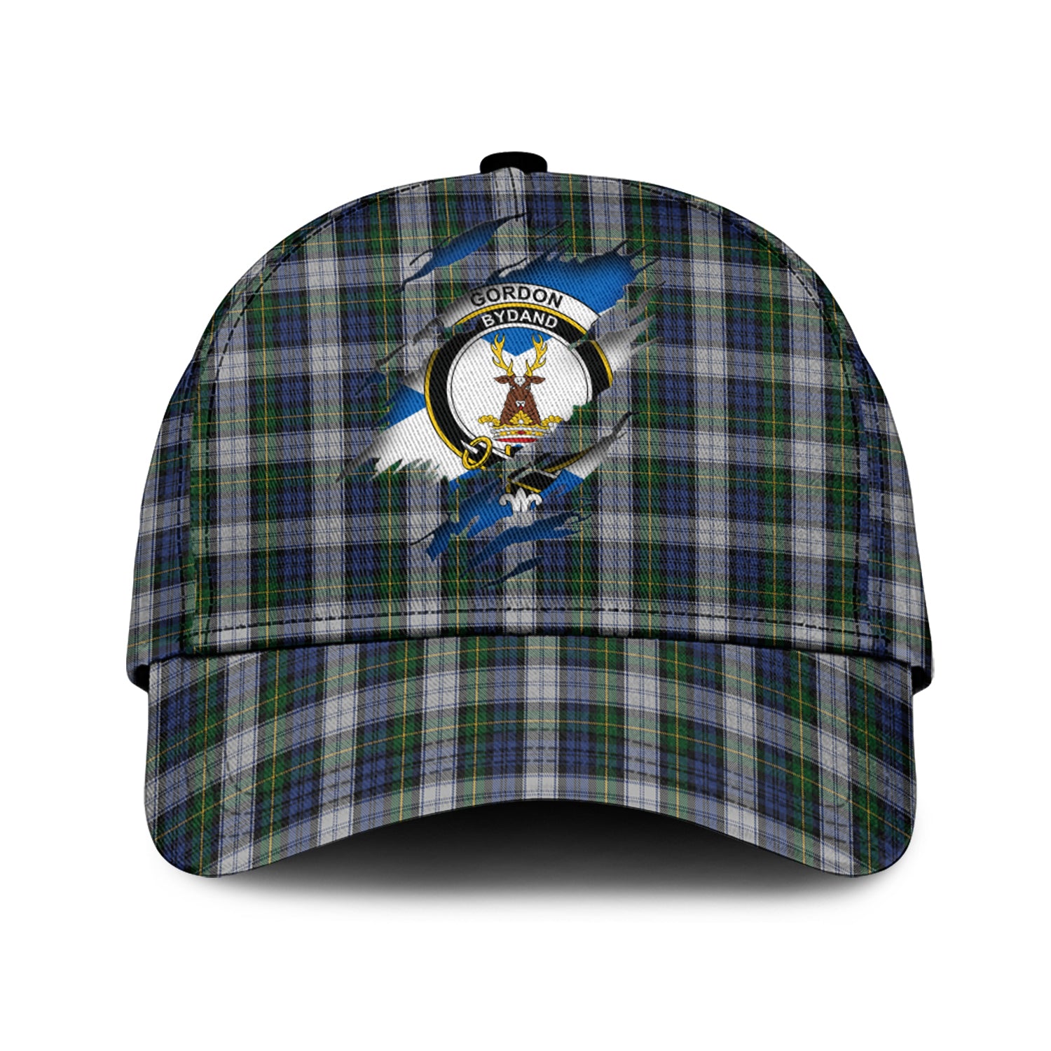 Gordon Dress Tartan Plaid Cap, Family Crest In Me Style Tartan Baseball Cap TS23 Trucker Hats Custom Hats Gifts For Men & Women