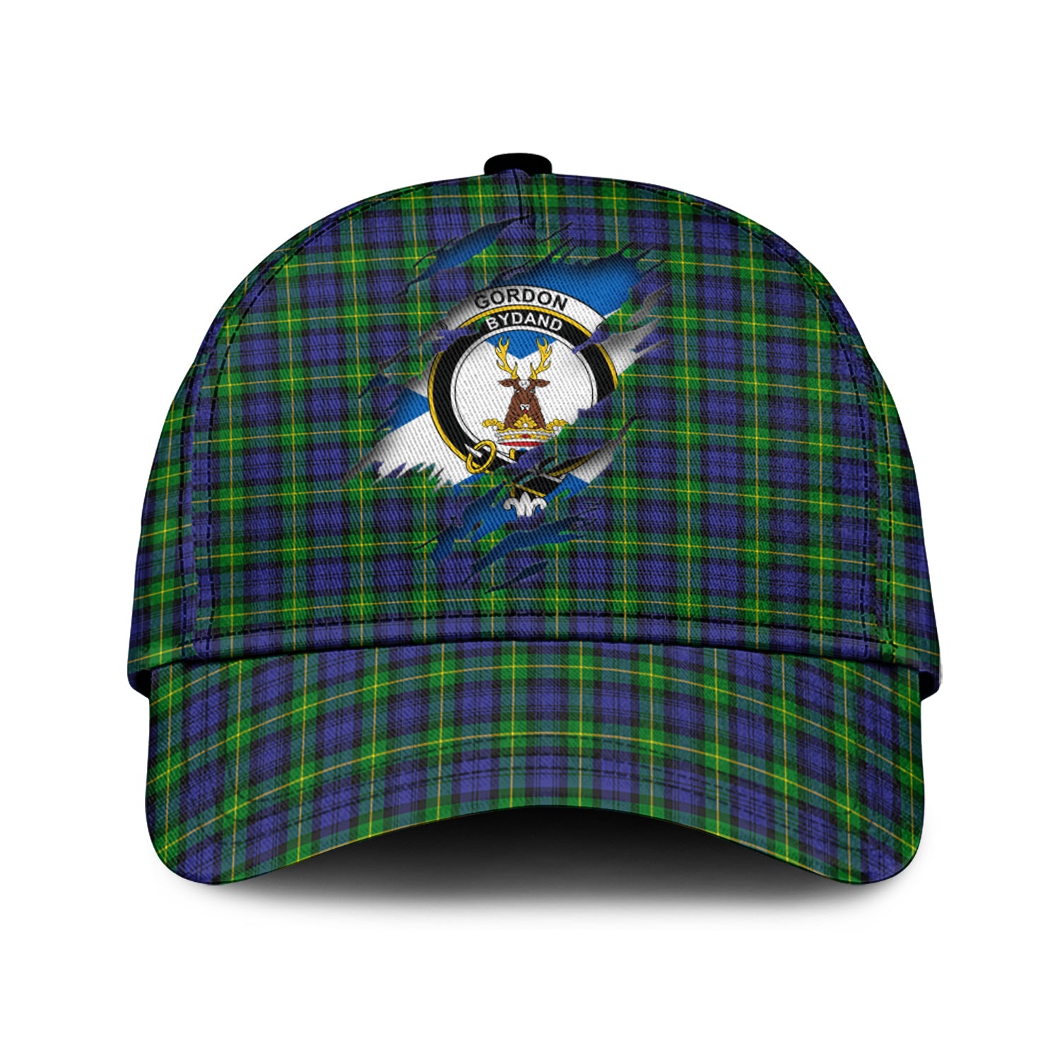 Gordon Modern Tartan Plaid Cap, Family Crest In Me Style Tartan Baseball Cap TS23 Trucker Hats Custom Hats Gifts For Men & Women