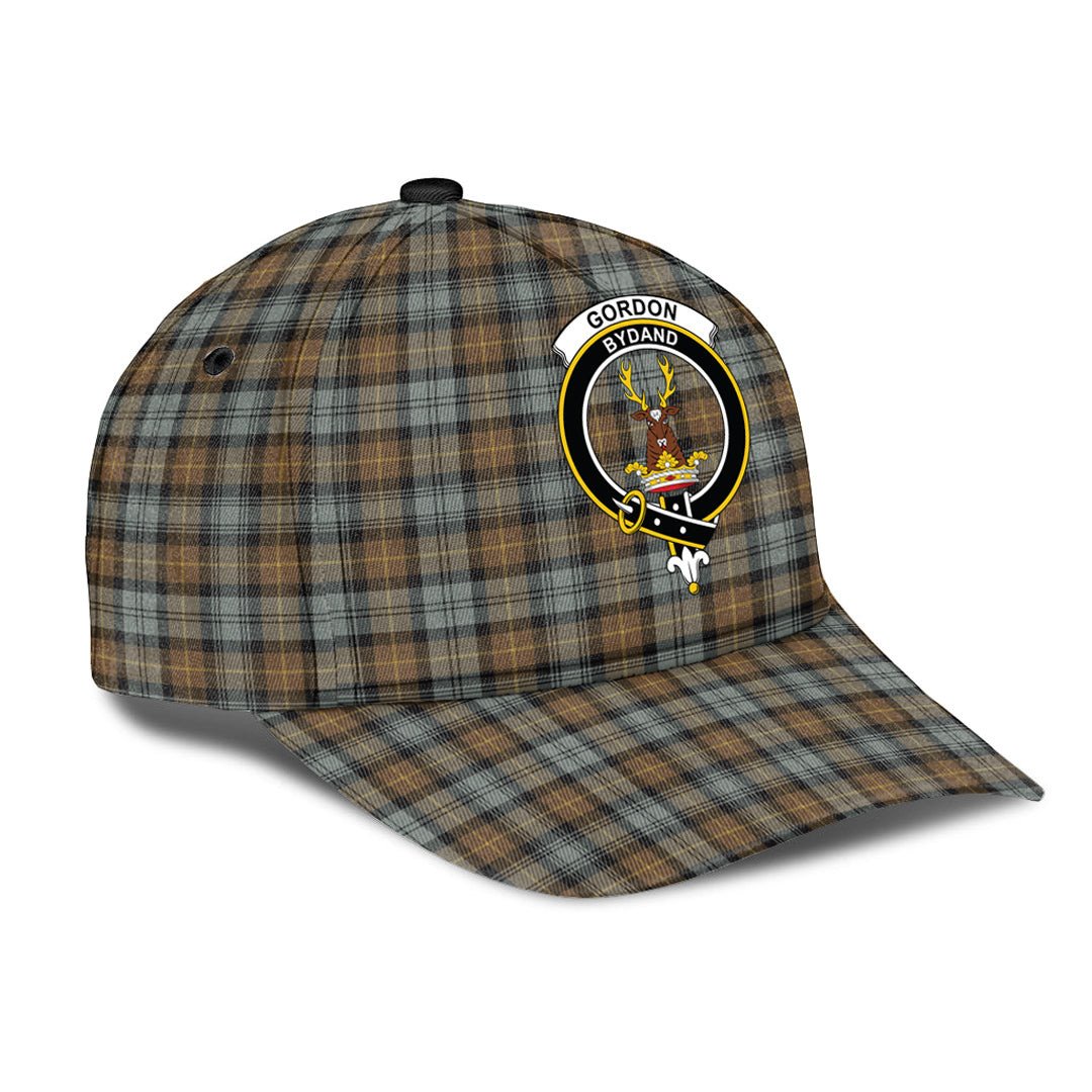 Gordon Weathered Tartan Baseball Cap, Tartan Plaid Cap with Family Crest K23 Trucker Hats Custom Hats Gifts For Men & Women