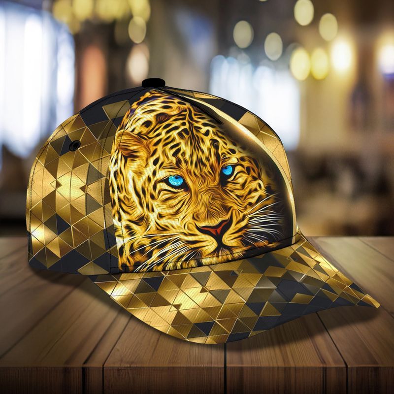 Gorgeous Big Cat Jaguar Golden Color Trucker Hats Custom Hats Gifts For Men & Women
