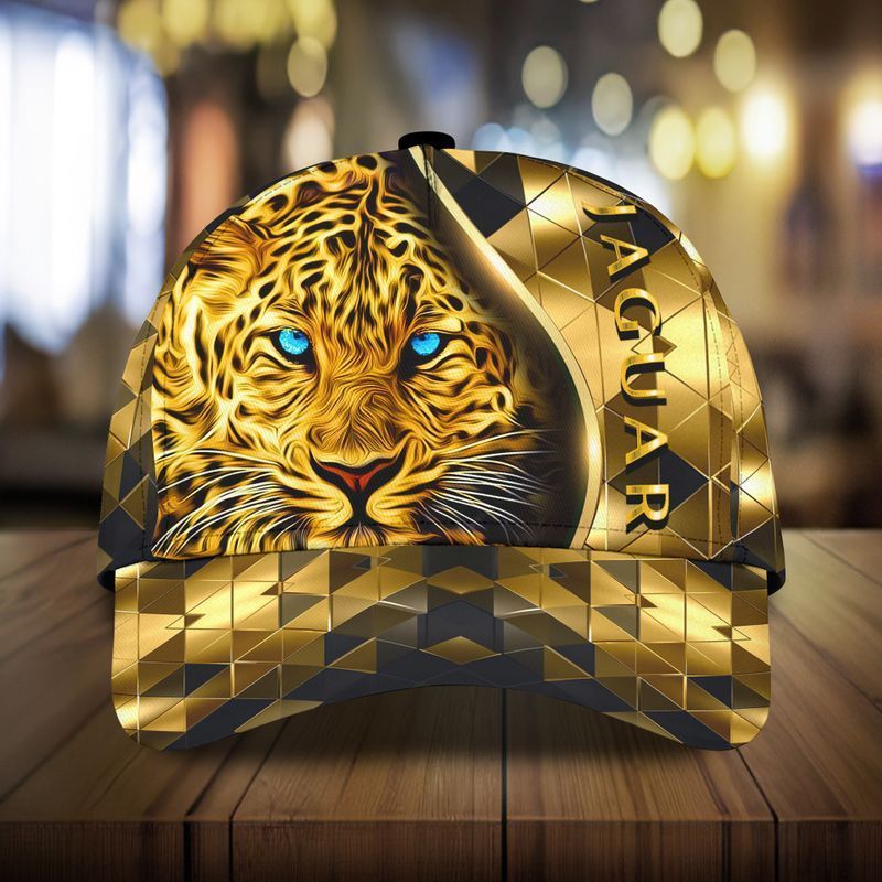 Gorgeous Big Cat Jaguar Golden Color Trucker Hats Custom Hats Gifts For Men & Women