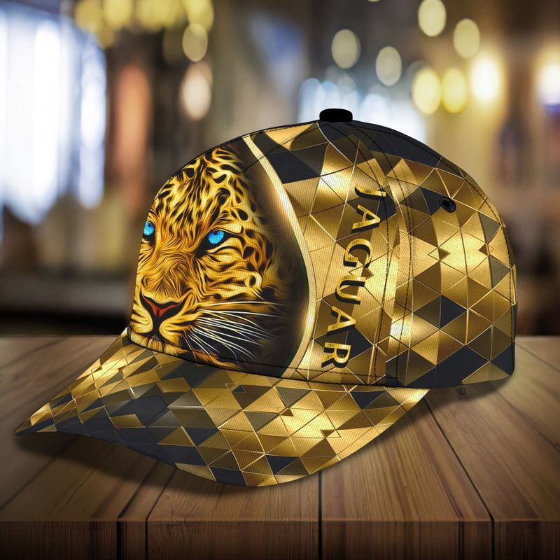 Gorgeous Big Cat Jaguar Golden Color Trucker Hats Custom Hats Gifts For Men & Women