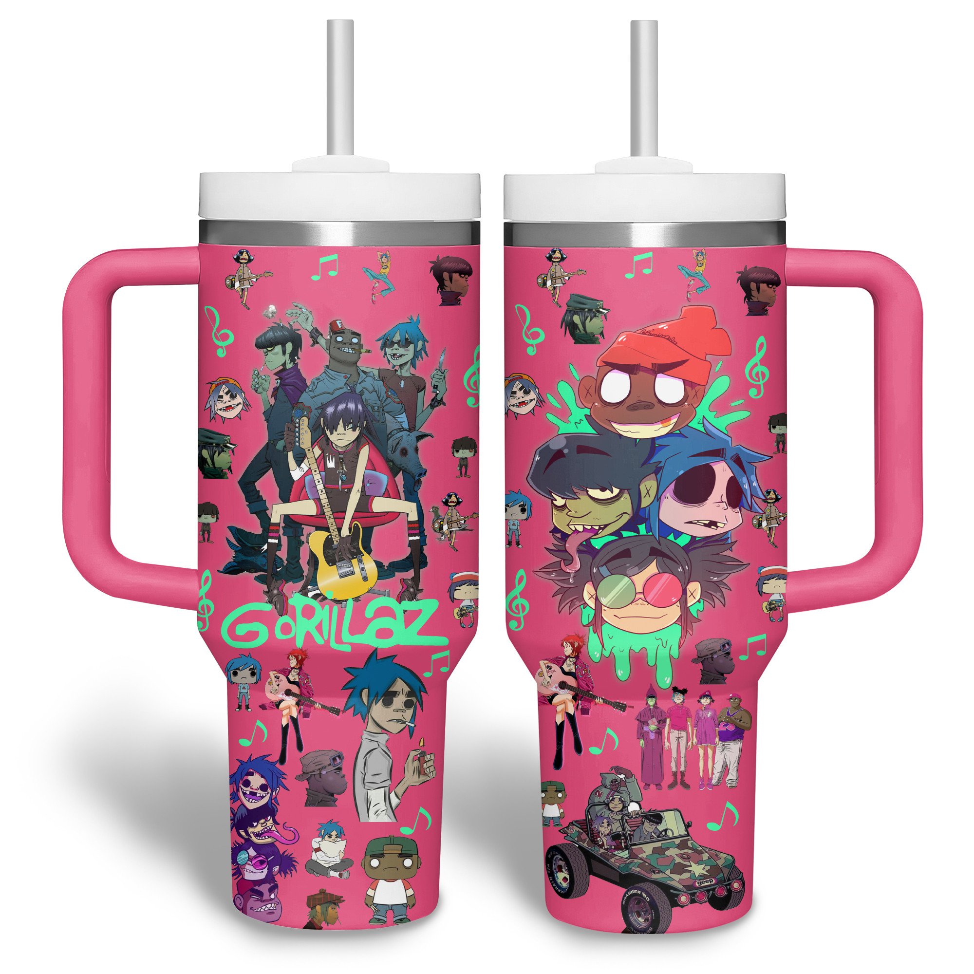 Gorillaz Music Custom Stanley Cup 40 oz 30 oz Tumbler With HandleTVC2301330