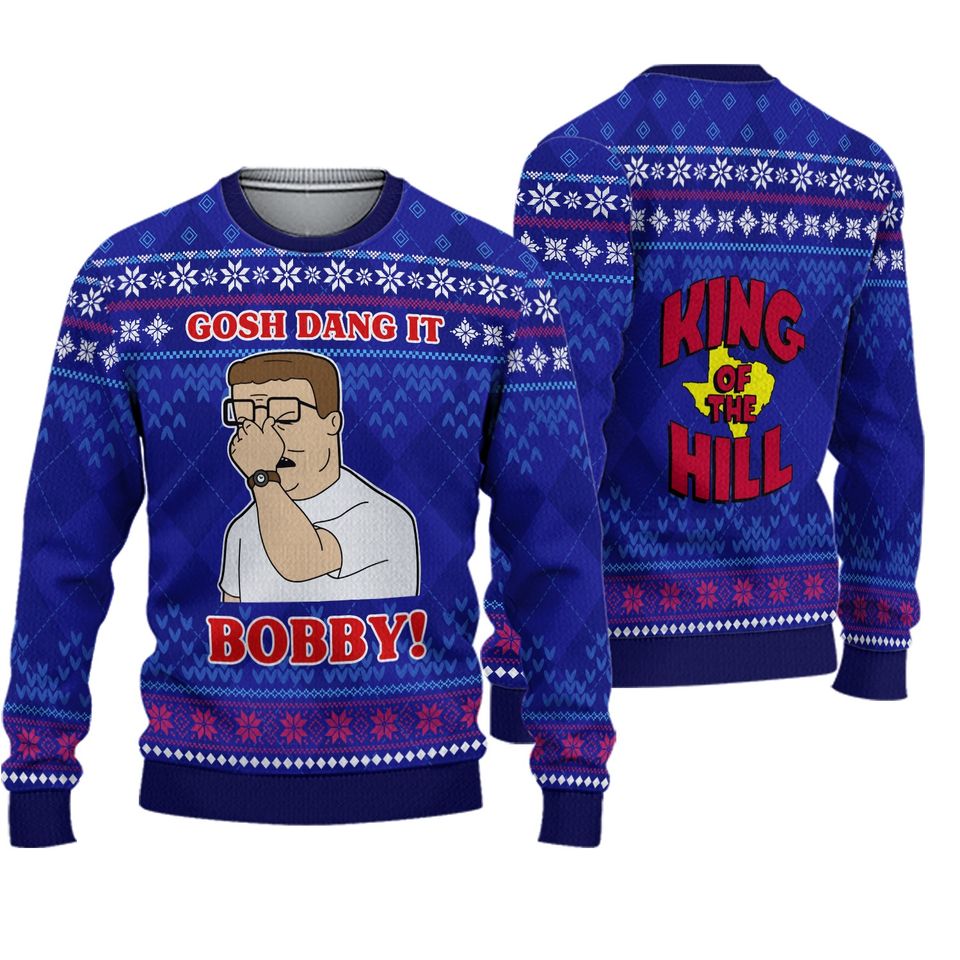 Gosh Dang It Bobby King Of The Hill Ugly Christmas Sweater