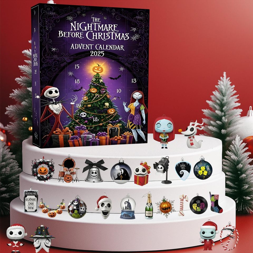 Gothic Fantasy Advent Calendar 2025, Skeleton Hero Figures, Dark Christmas Countdown Gift - Image 2