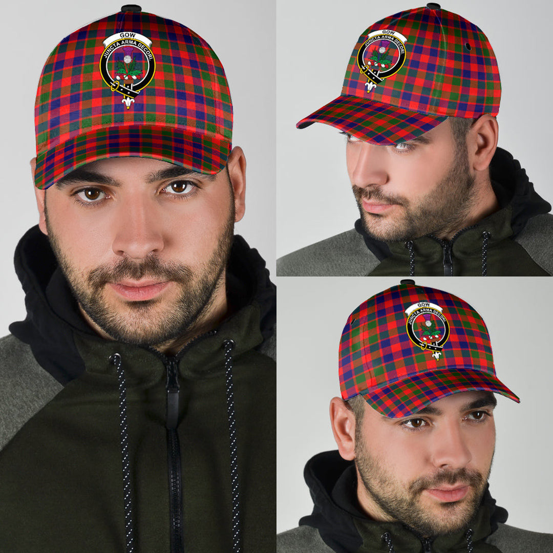 Gow Modern Tartan Baseball Cap, Tartan Plaid Cap with Family Crest K23 Trucker Hats Custom Hats Gifts For Men & Women