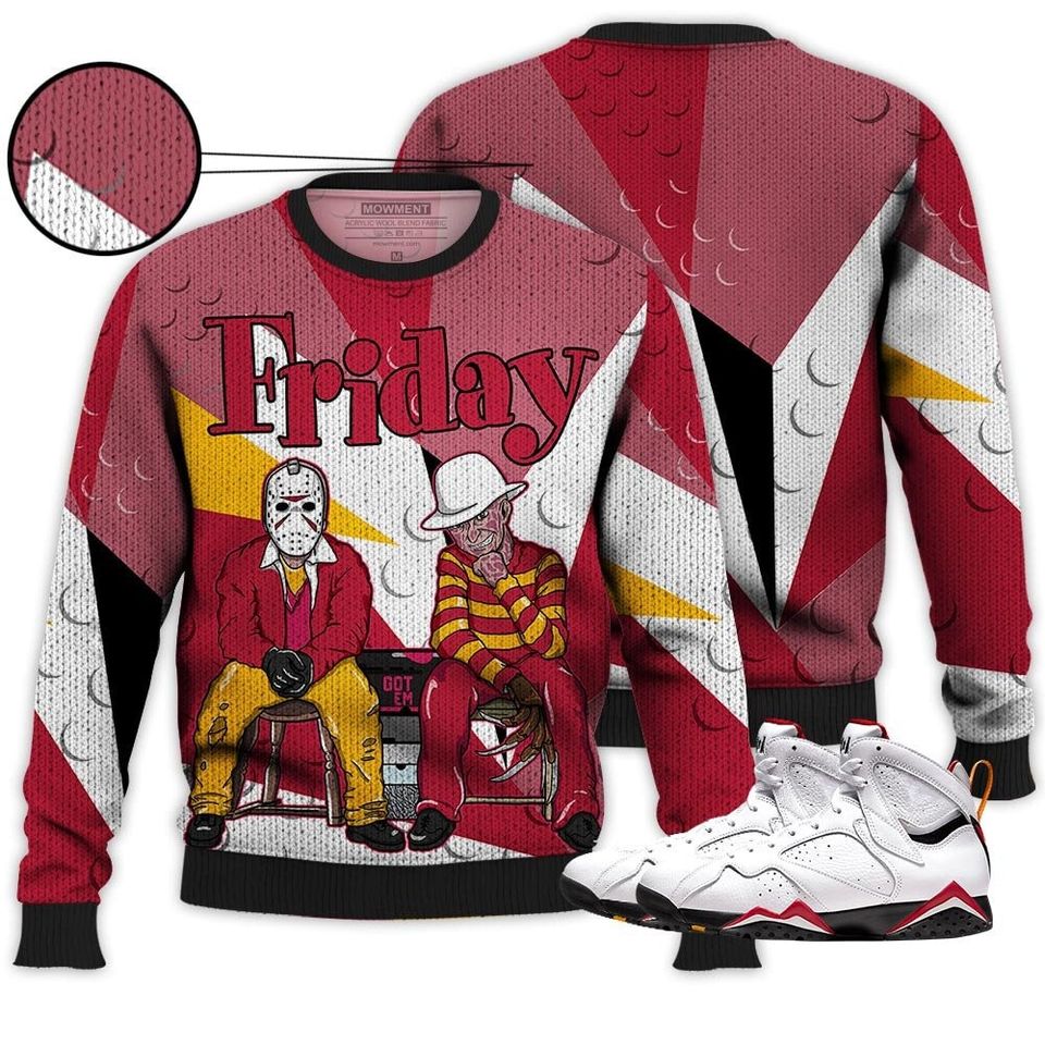 Graffiti Friday Horror Unisex Sneaker Shirt Match OG Cardinal 7s Tee