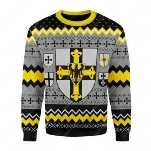 Grand Master Of The Teutonic Order For Unisex Ugly Christmas Sweater Adult 3D Funny Matching for family