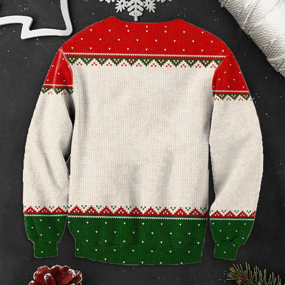 Grandma Love - Personalized Grandma Ugly Sweatshirt - Image 3