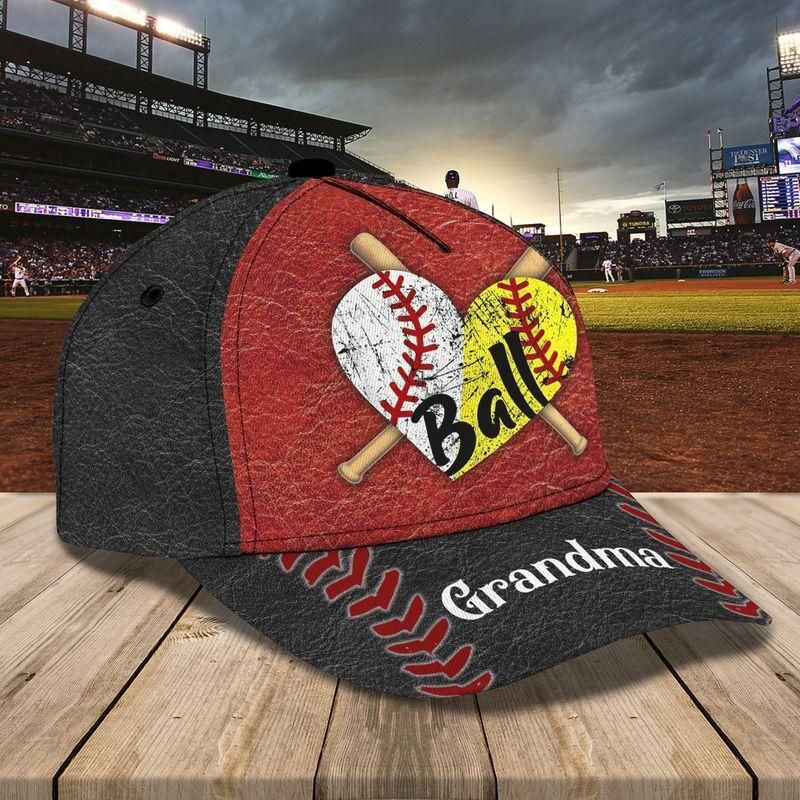 Grandma Red Black Classic Cap Baseball Cap For Baseball Lovers Trucker Hats Custom Hats Gifts For Men & Women