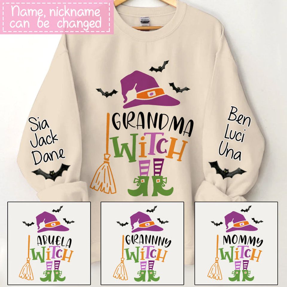 Grandma Witch Halloween Personalized 3D Sweatshirt