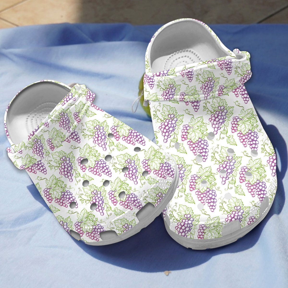 Grape Fruit Crocs Crocband Clogs Shoes Comfortable For Men Women and Kids
