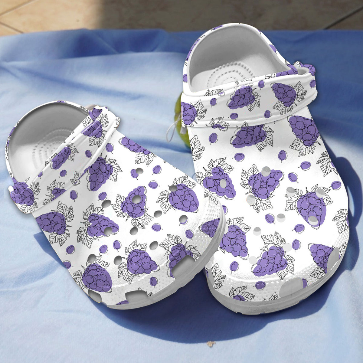 Grape Fruit Crocs Crocband Clogs Shoes Comfortable For Men Women and Kids