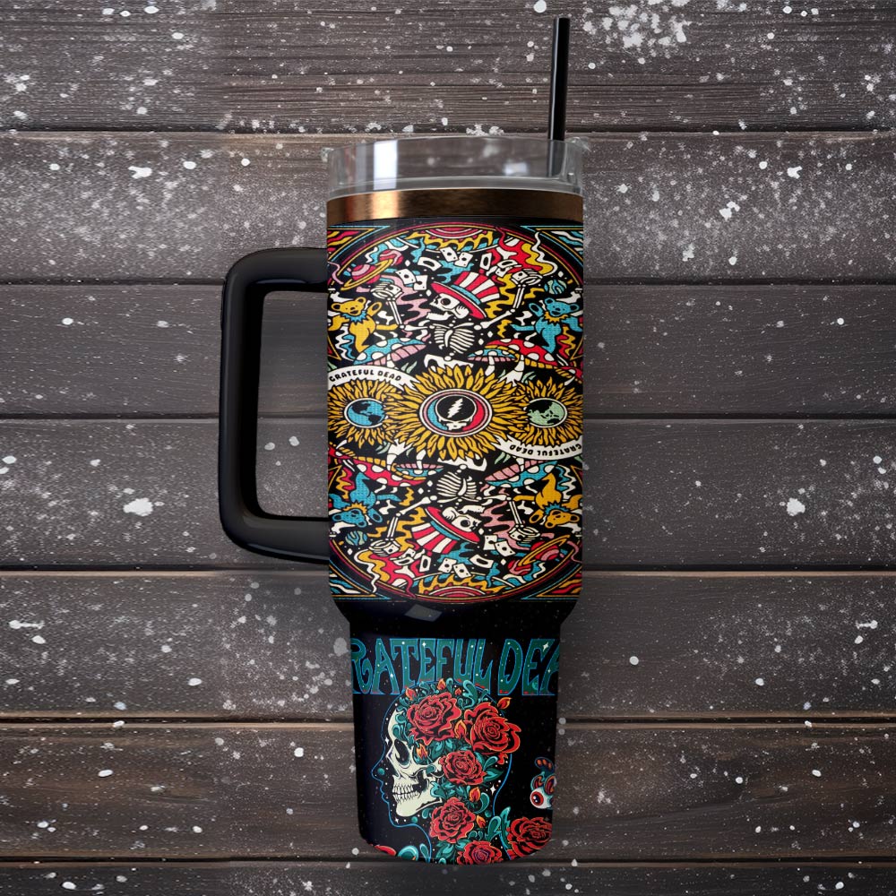 Grateful Dead Custom Stanley Cup 40 oz 30 oz Tumbler With HandleTVC2301132 - Image 5