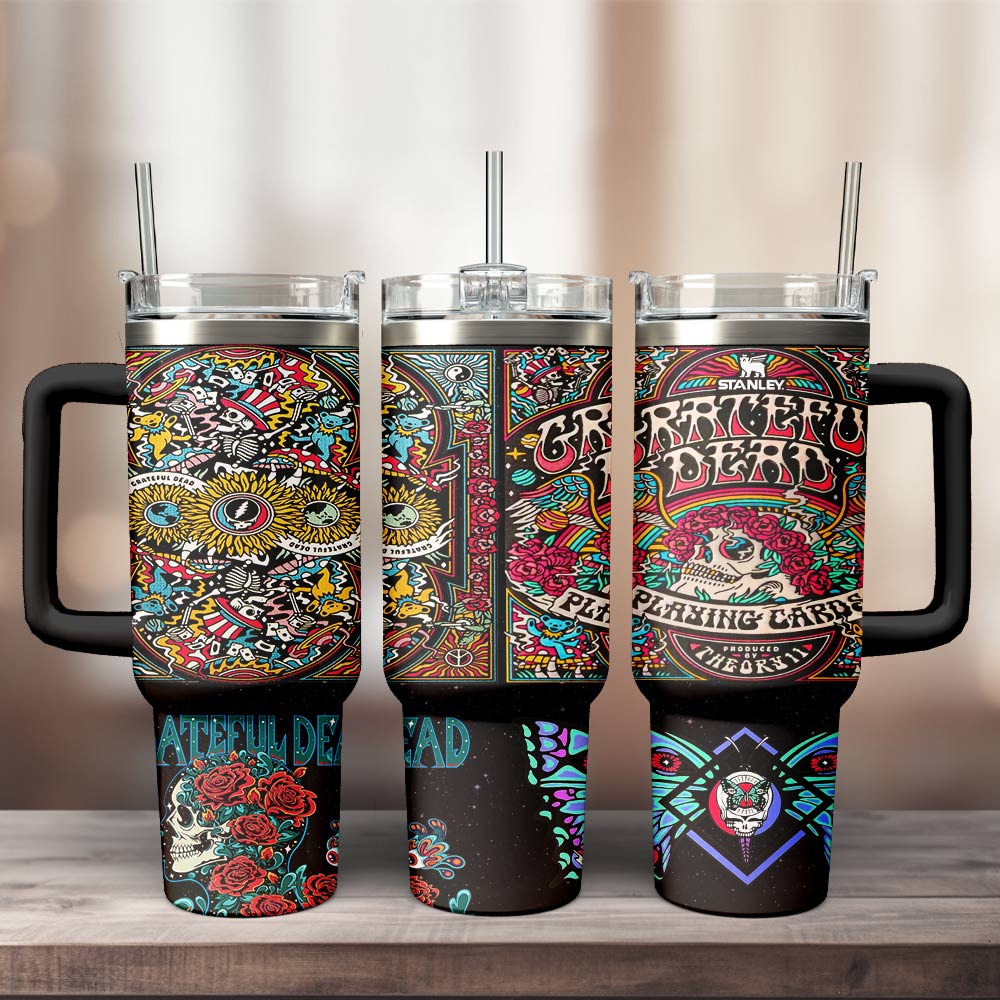 Grateful Dead Custom Stanley Cup 40 oz 30 oz Tumbler With HandleTVC2301132 - Image 4