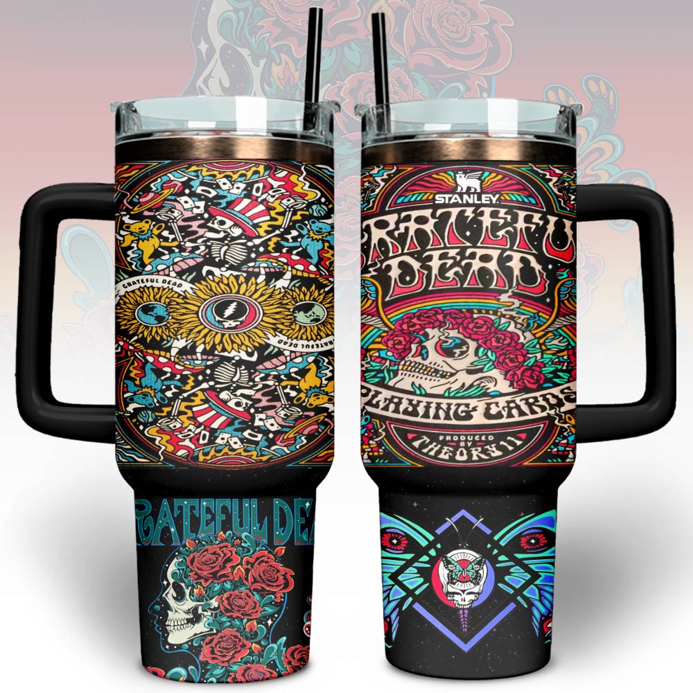 Grateful Dead Custom Stanley Cup 40 oz 30 oz Tumbler With HandleTVC2301132