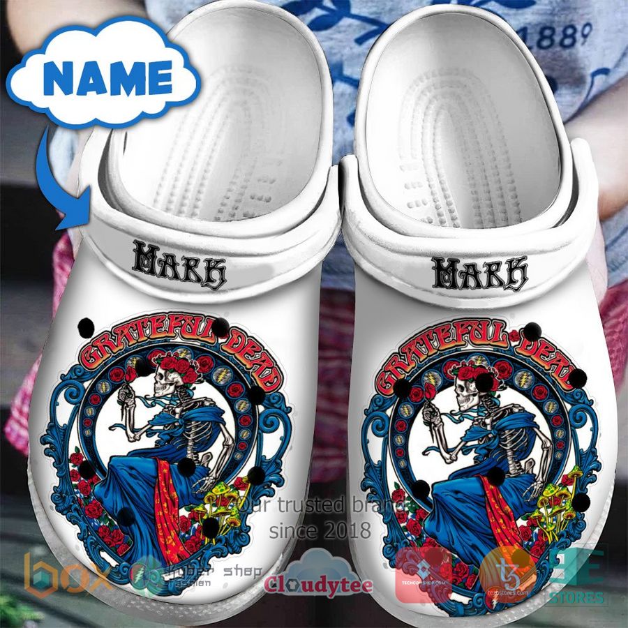 Grateful Dead Music Crocs Crocband Clogs Shoes Comfortable For Men Women and Kids