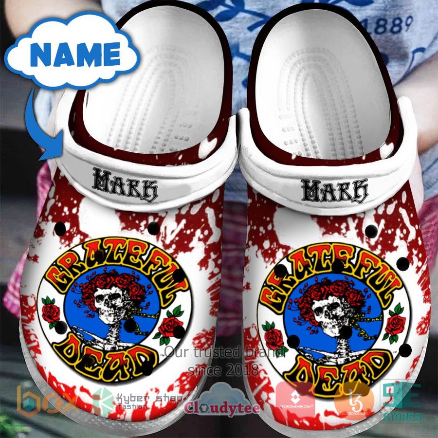 Grateful Dead Music Crocs Crocband Clogs Shoes Comfortable For Men Women and Kids