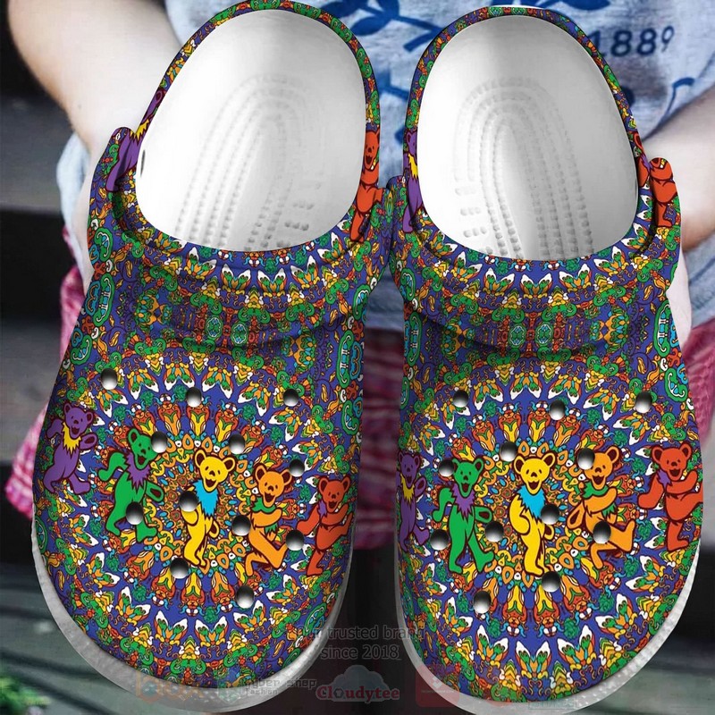 Grateful Dead Music Crocs Crocband Clogs Shoes Comfortable For Men Women and Kids