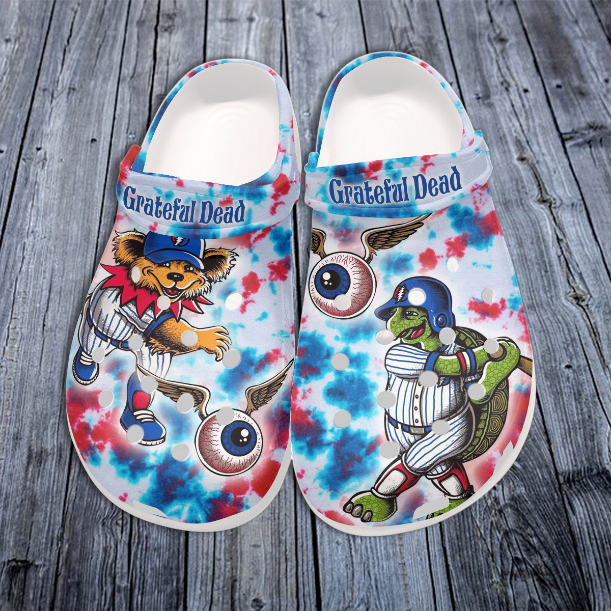 Grateful Dead Music Crocs Crocband Clogs Shoes Comfortable For Men Women and Kids