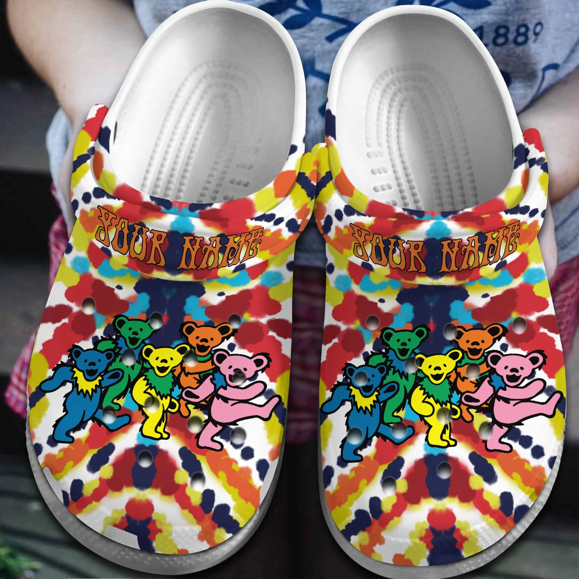 Grateful Dead Music Crocs Crocband Clogs Shoes Comfortable For Men Women and Kids