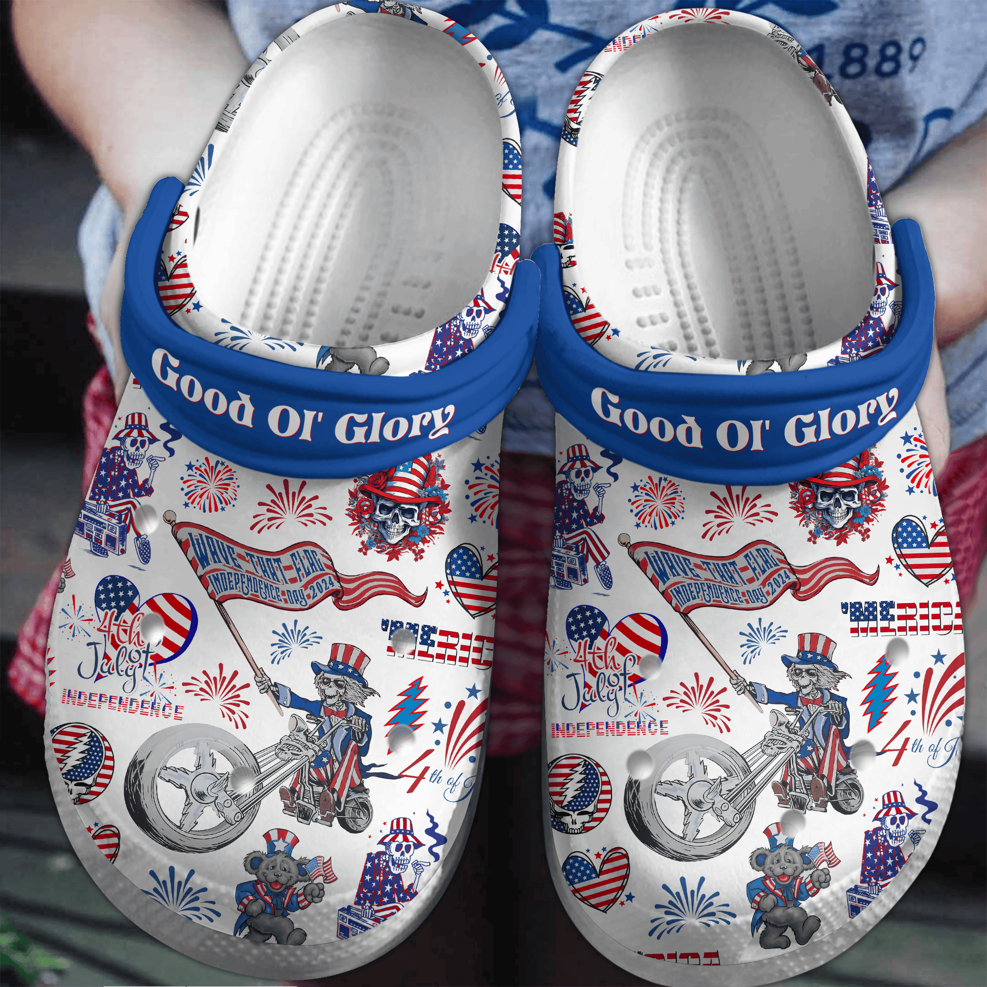 Grateful Dead Music Crocs Crocband Clogs Shoes Comfortable For Men Women and Kids