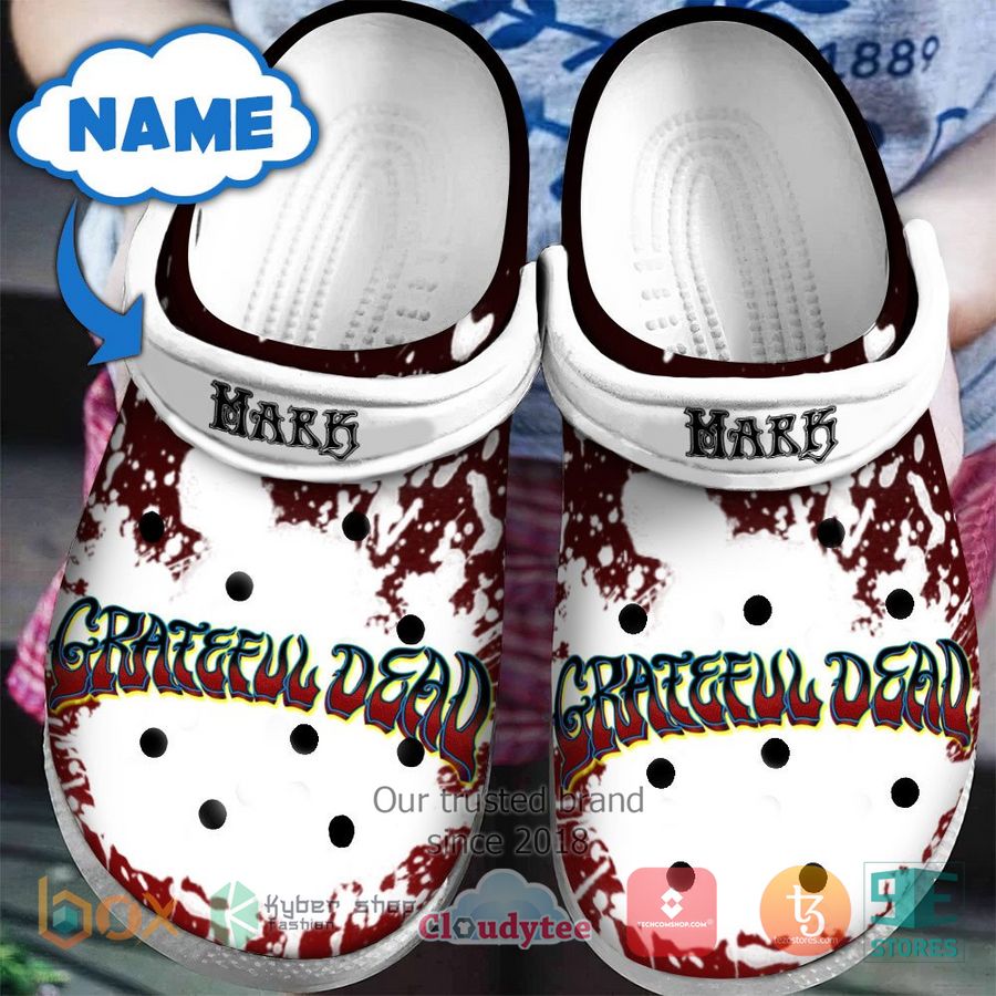 Grateful Dead Music Crocs Crocband Clogs Shoes Comfortable For Men Women and Kids