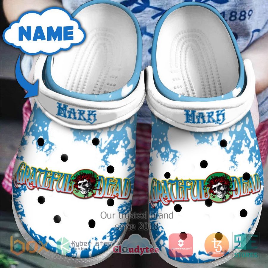 Grateful Dead Music Crocs Crocband Clogs Shoes Comfortable For Men Women and Kids