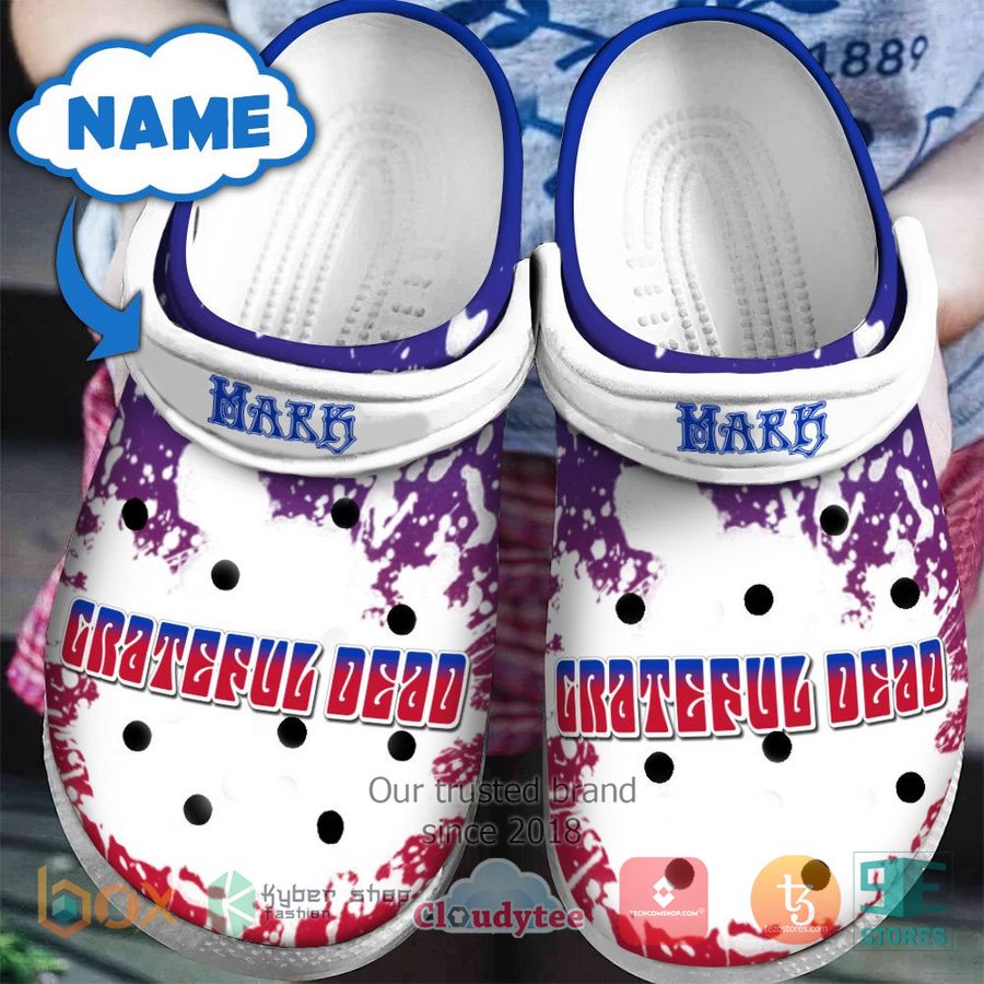 Grateful Dead Music Crocs Crocband Clogs Shoes Comfortable For Men Women and Kids