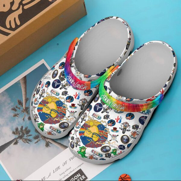 Grateful Dead Music Crocs Crocband Clogs Shoes Comfortable For Men Women and Kids - Image 3