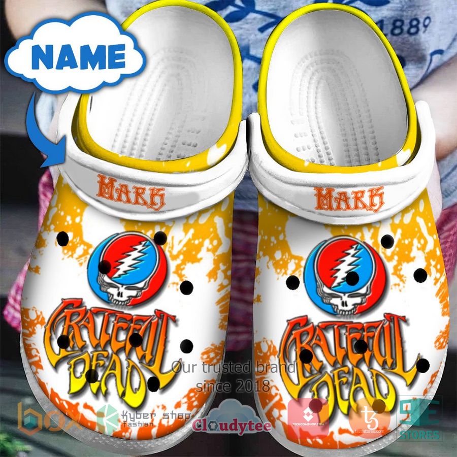 Grateful Dead Music Crocs Crocband Clogs Shoes Comfortable For Men Women and Kids