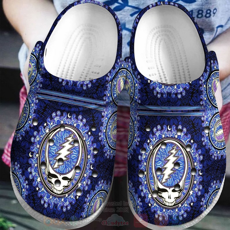 Grateful Dead Music Crocs Crocband Clogs Shoes Comfortable For Men Women and Kids