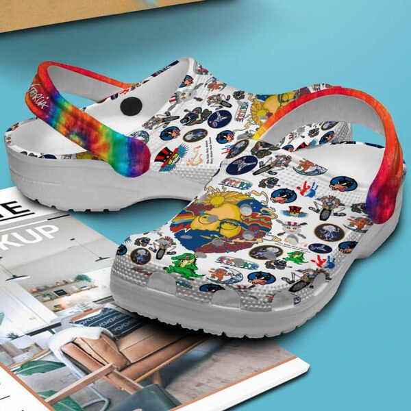 Grateful Dead Music Crocs Crocband Clogs Shoes Comfortable For Men Women and Kids - Image 2