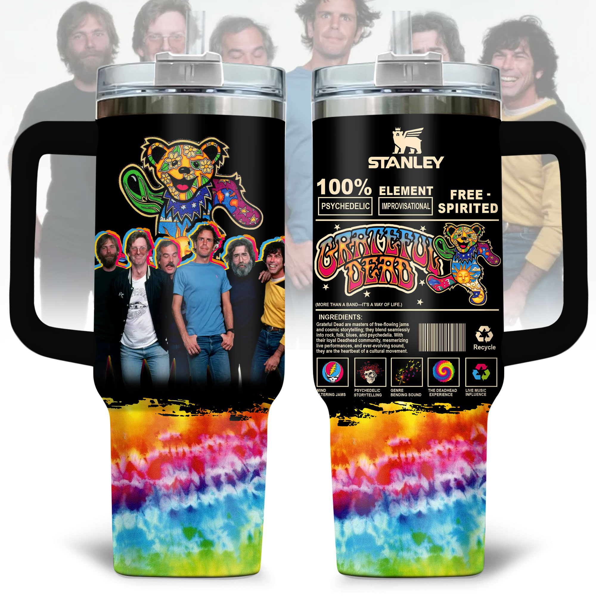 Grateful Dead Music Custom Stanley Cup 40 oz 30 oz Tumbler With HandleTVC2301176