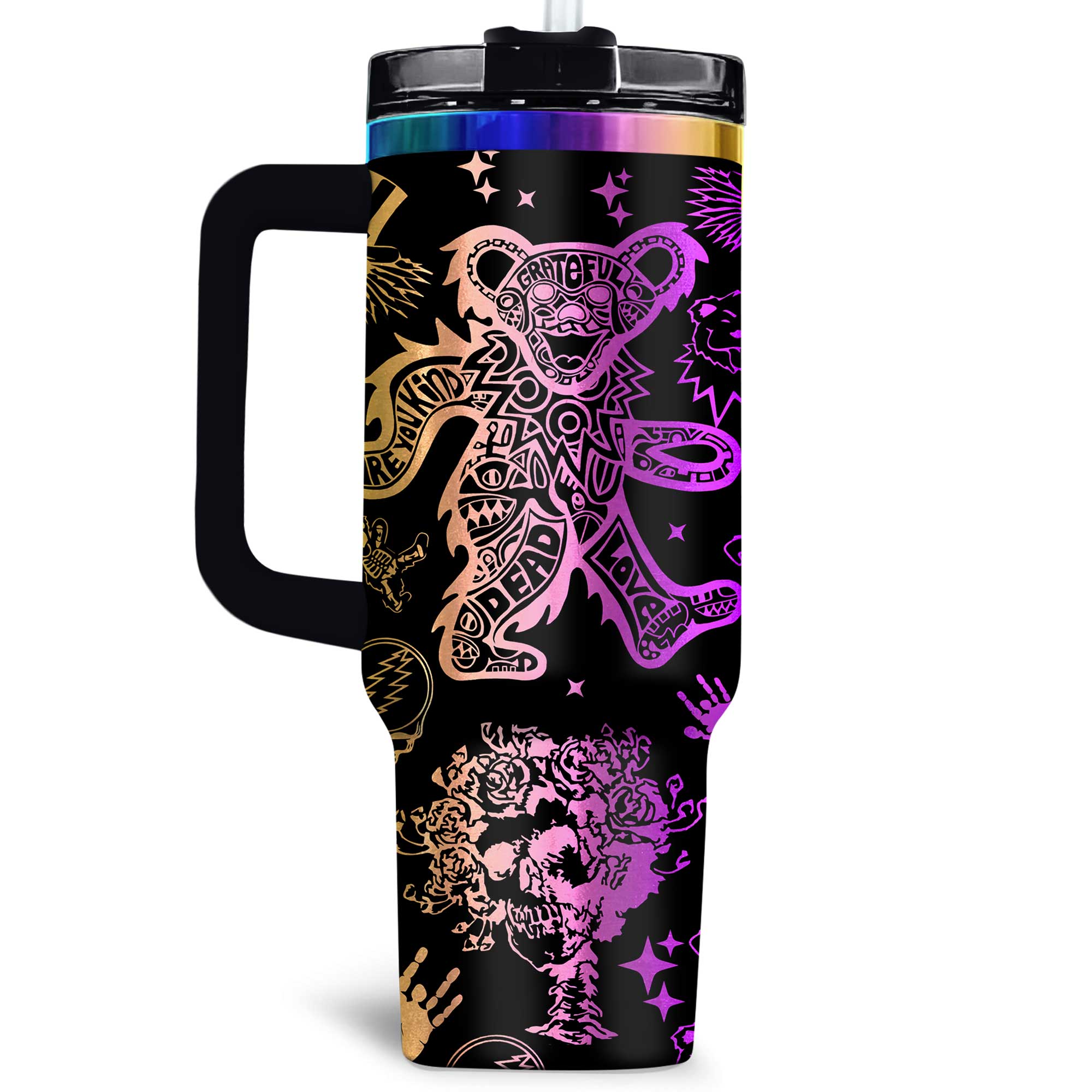 Grateful Dead Music Custom Stanley Cup 40 oz 30 oz Tumbler With HandleTVC2301177 - Image 2