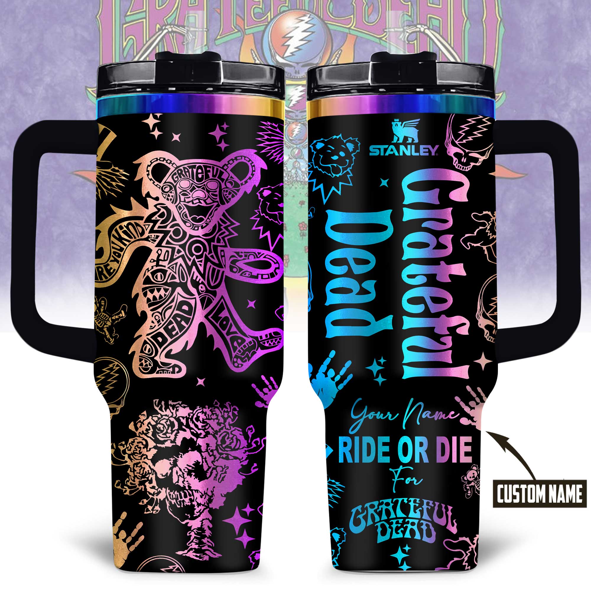 Grateful Dead Music Custom Stanley Cup 40 oz 30 oz Tumbler With HandleTVC2301177