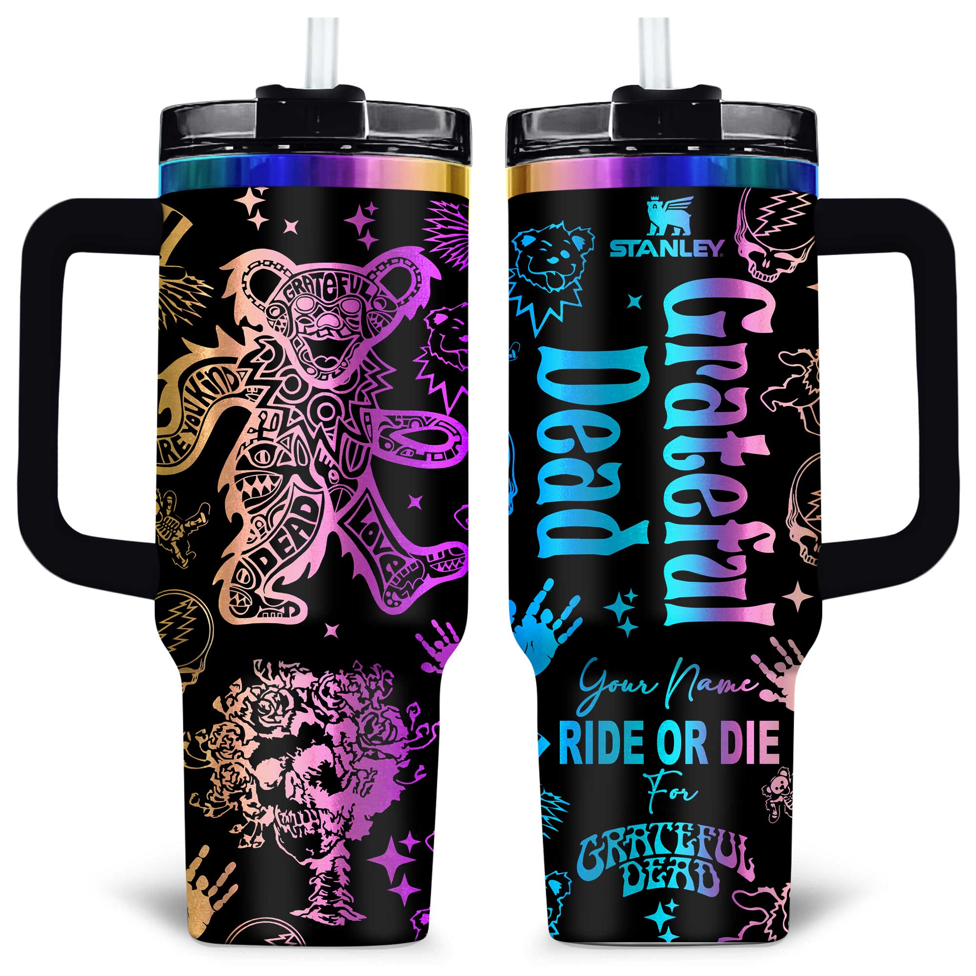 Grateful Dead Music Custom Stanley Cup 40 oz 30 oz Tumbler With HandleTVC2301177 - Image 3