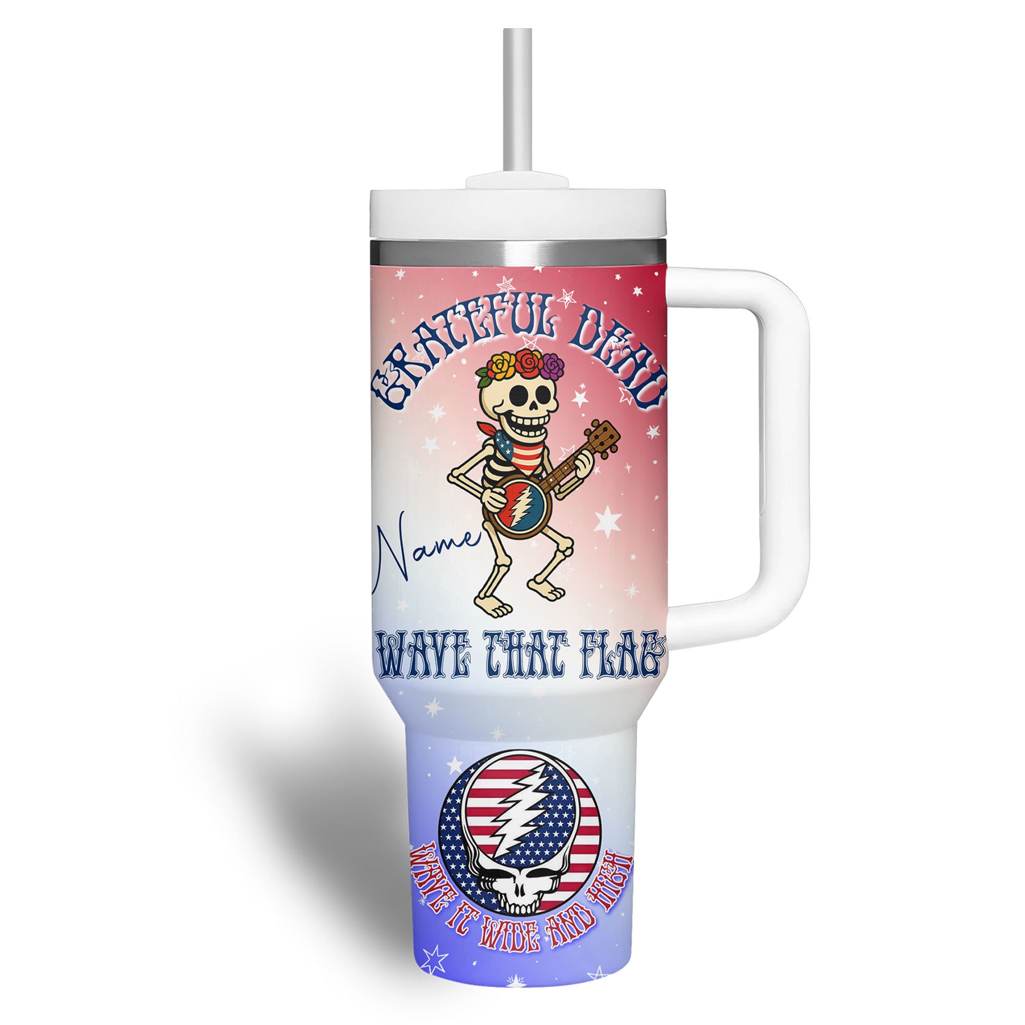 Grateful Dead Music Custom Stanley Cup 40 oz 30 oz Tumbler With HandleTVC2301181 - Image 4