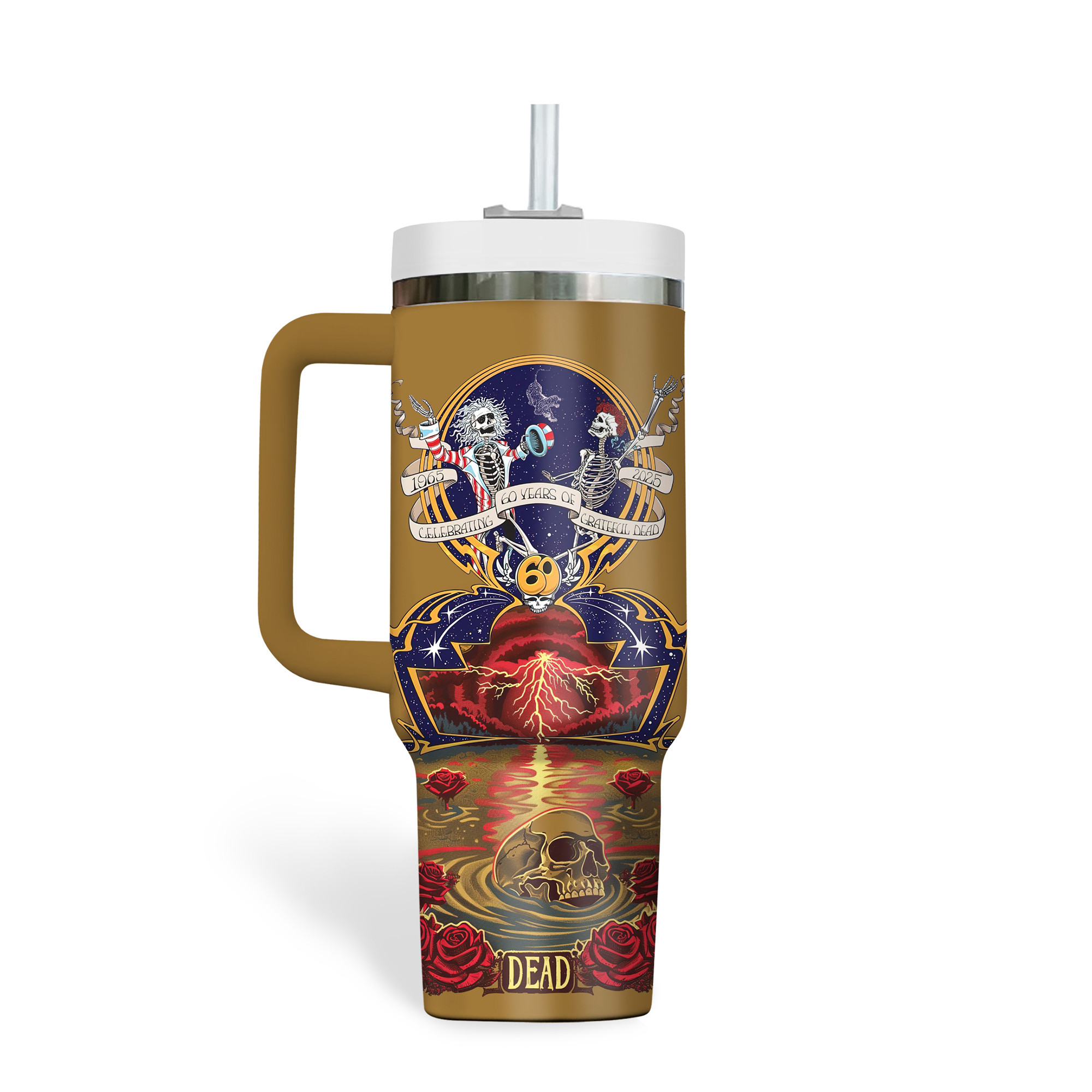 Grateful Dead Music Custom Stanley Cup 40 oz 30 oz Tumbler With HandleTVC2301182 - Image 3