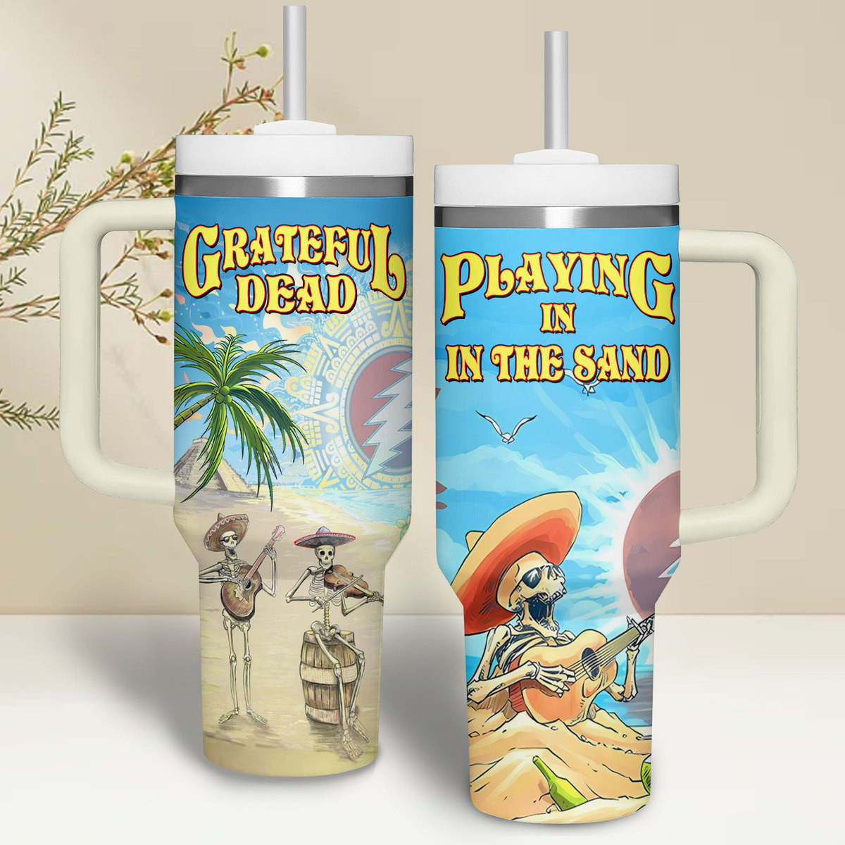 Grateful Dead Music Custom Stanley Cup 40 oz 30 oz Tumbler With HandleTVC2301265