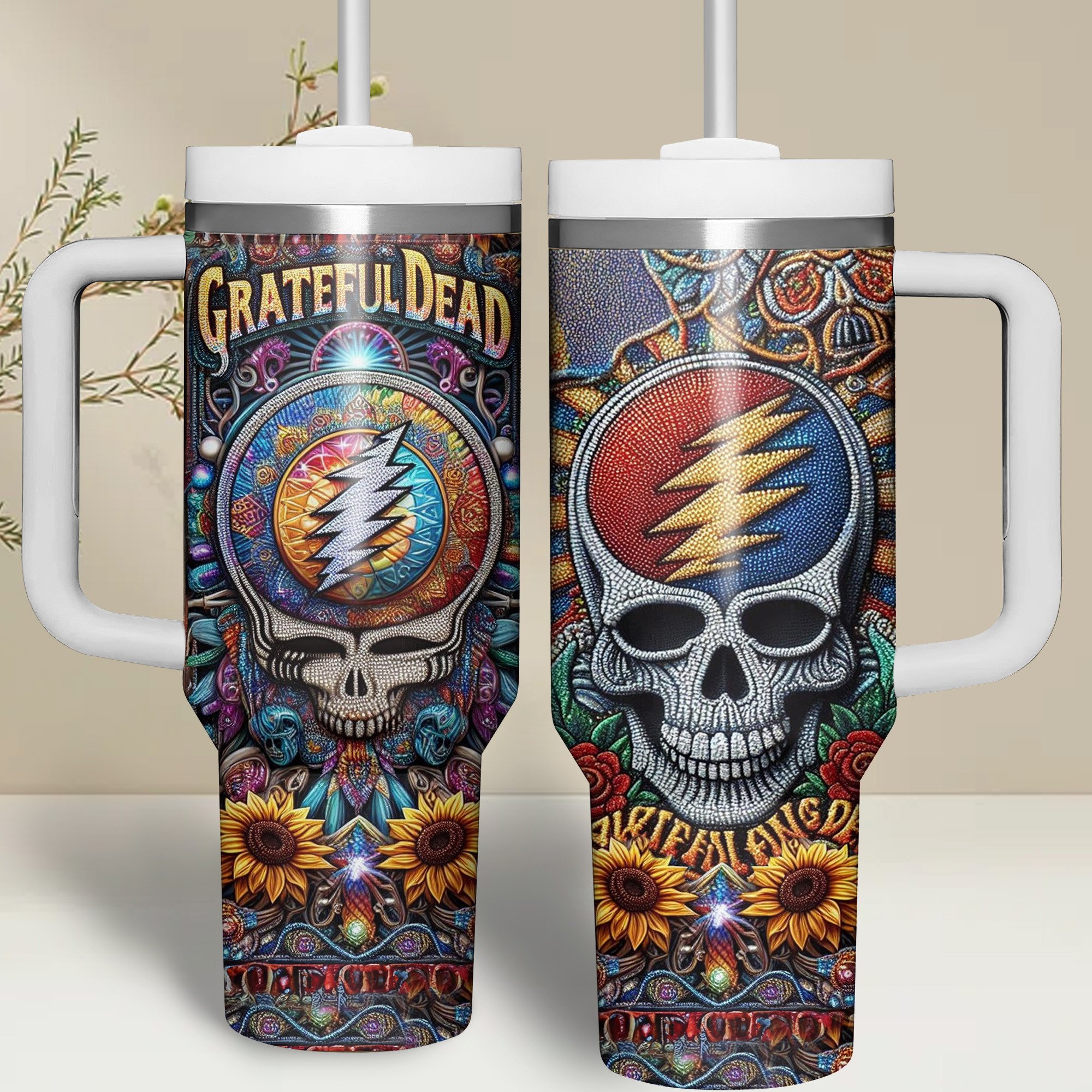 Grateful Dead Music Custom Stanley Cup 40 oz 30 oz Tumbler With HandleTVC2301504
