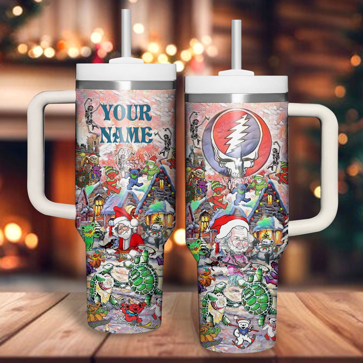 Grateful Dead Music Custom Stanley Cup 40 oz 30 oz Tumbler With HandleTVC2301509