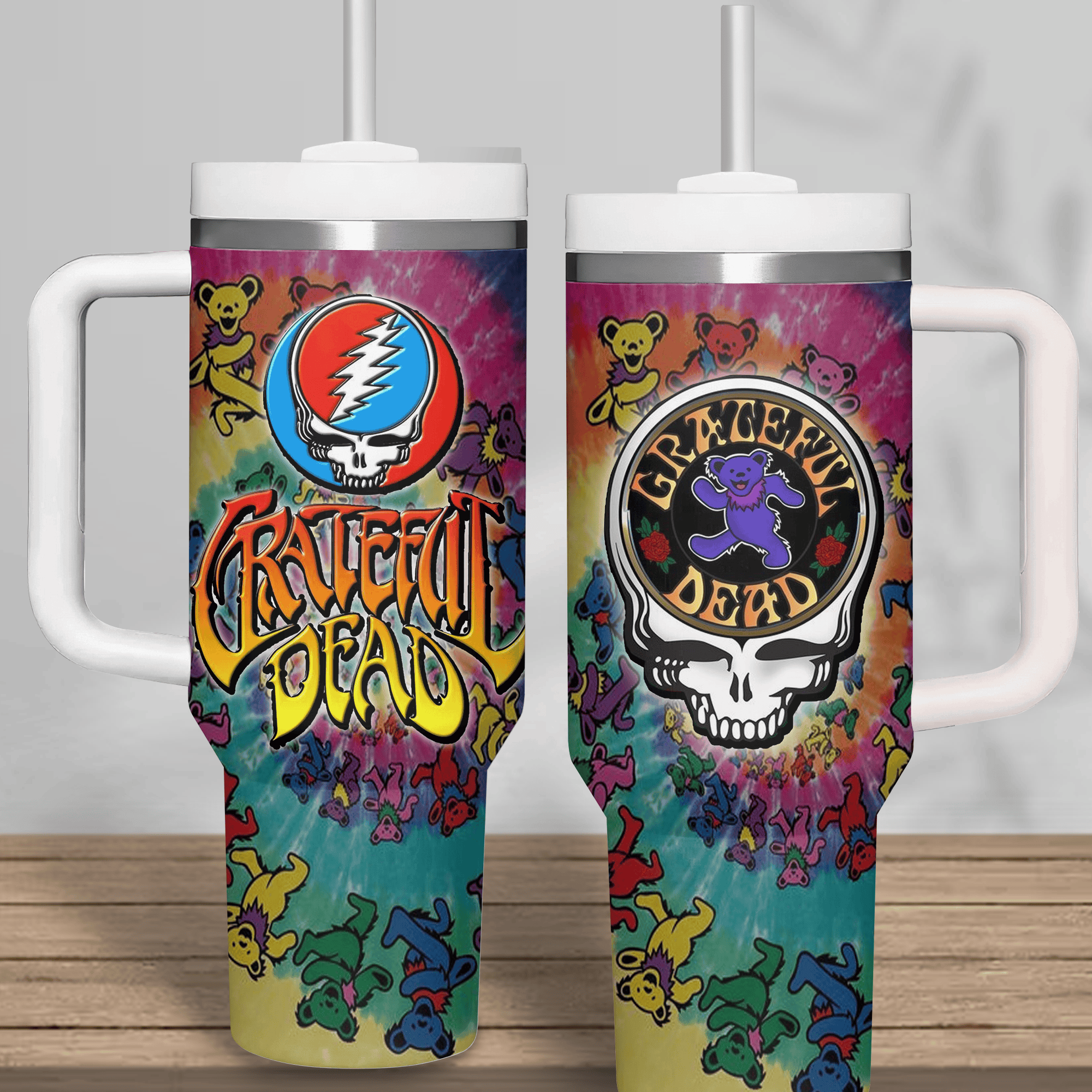 Grateful Dead Music Custom Stanley Cup 40 oz 30 oz Tumbler With HandleTVC2301683