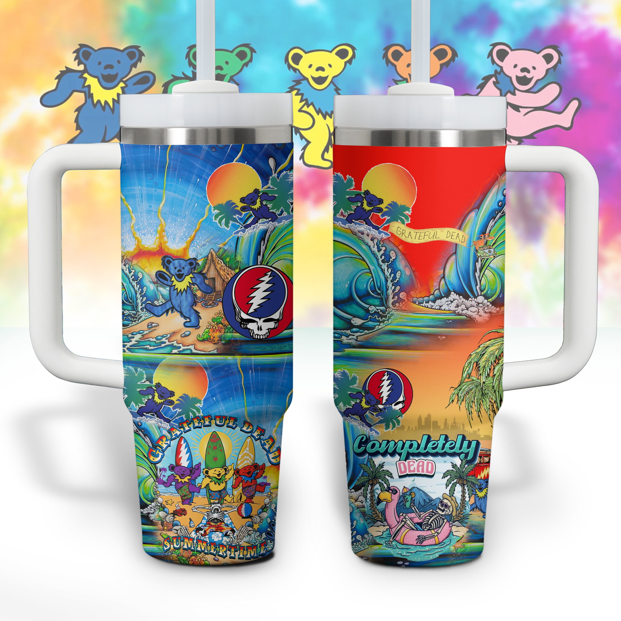 Grateful Dead Music Custom Stanley Cup 40 oz 30 oz Tumbler With HandleTVC2301695