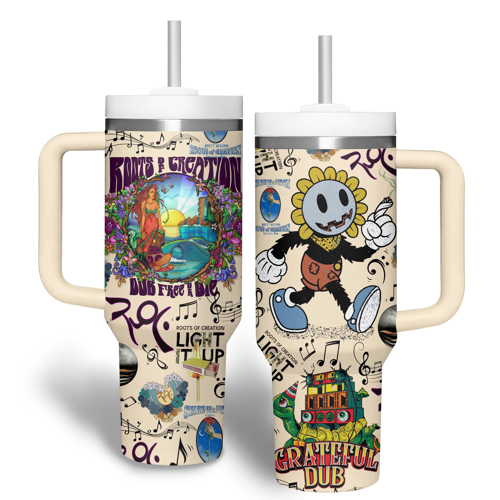 Grateful Dub Music Custom Stanley Cup 40 oz 30 oz Tumbler With HandleTVC2301311